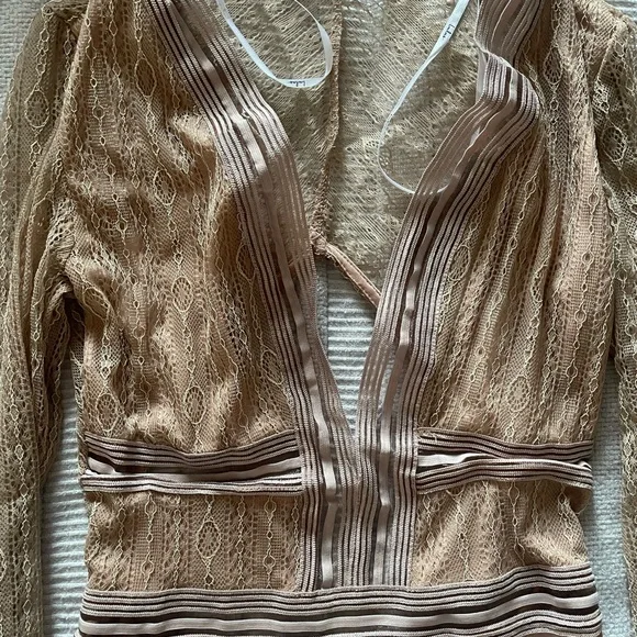 Lulus casita beige body suit - Picture 6 of 8